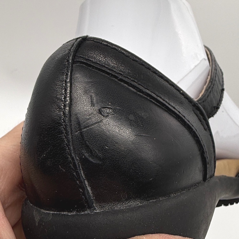 Earth Spirit Sandals Women 7 Black Leather Fisherman Mary Jane Comfort Casual - Picture 5 of 10
